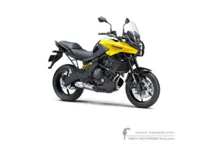 Naklejki do Kawasaki KLE650 VERSYS 2014 - Żółty • Kawasaki Naklejki OEM