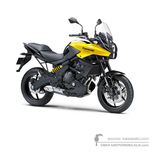 Pegatinas para Kawasaki KLE650 VERSYS 2014 - Amarillo • Kawasaki Pegatinas OEM