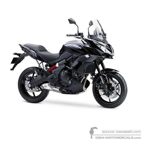 Aufkleber für Kawasaki KLE650 VERSYS 2015 - Schwarz • Kawasaki OEM-Aufkleber