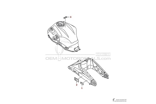 Kawasaki KLE650 VERSYS - Caution labels