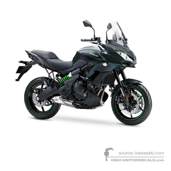 Aufkleber für Kawasaki KLE650 VERSYS 2017 - Schwarz • Kawasaki OEM-Aufkleber