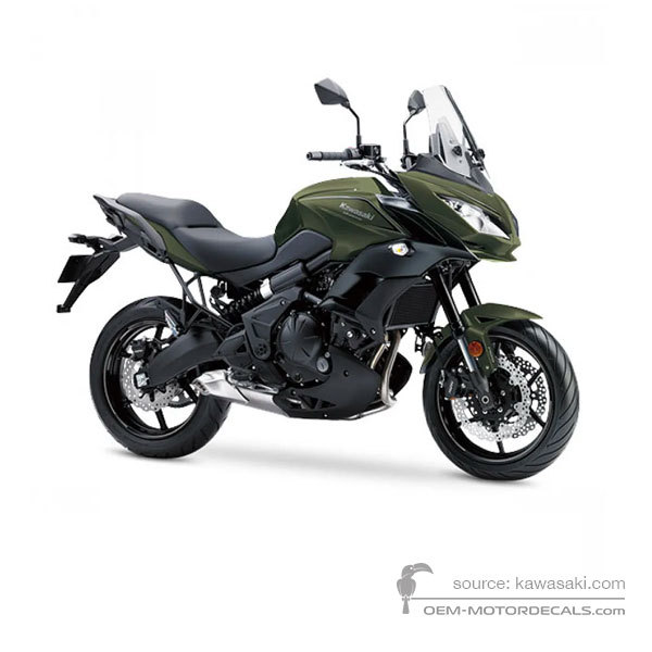 Aufkleber für Kawasaki KLE650 VERSYS 2018 - Grün • Kawasaki OEM-Aufkleber