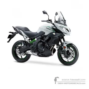 Kawasaki KLE650 VERSYS 2018 - Bianco - Pearl Blizzard White