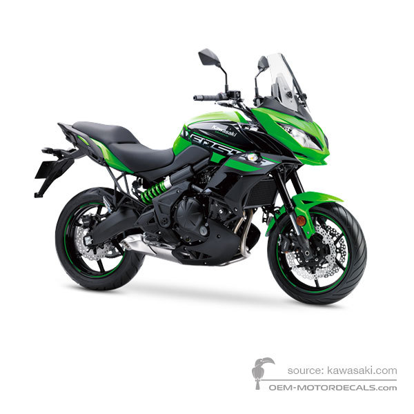 Aufkleber für Kawasaki KLE650 VERSYS 2018 - Grün • Kawasaki OEM-Aufkleber