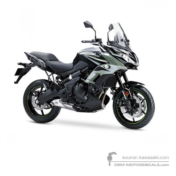 Aufkleber für Kawasaki KLE650 VERSYS 2019 - Schwarz • Kawasaki OEM-Aufkleber