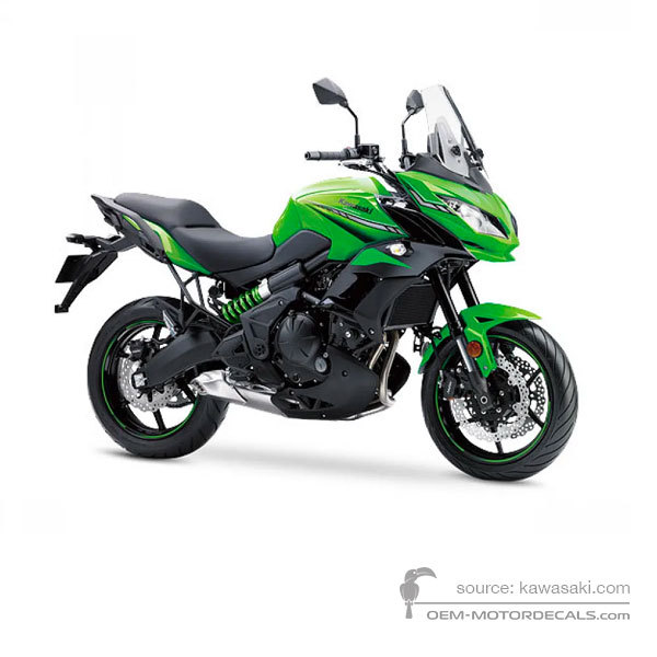 Aufkleber für Kawasaki KLE650 VERSYS 2019 - Grün • Kawasaki OEM-Aufkleber