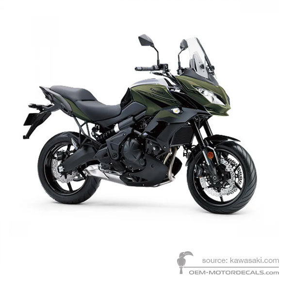 Aufkleber für Kawasaki KLE650 VERSYS 2020 - Grün • Kawasaki OEM-Aufkleber