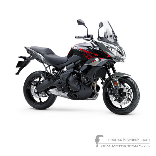 Aufkleber für Kawasaki KLE650 VERSYS 2021 - Grau • Kawasaki OEM-Aufkleber