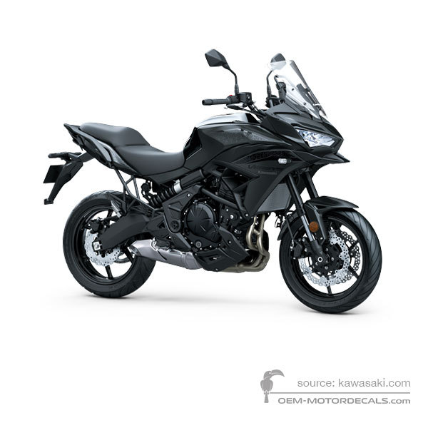 Aufkleber für Kawasaki KLE650 VERSYS 2022 - Schwarz • Kawasaki OEM-Aufkleber