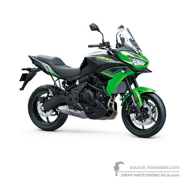 Aufkleber für Kawasaki KLE650 VERSYS 2022 - Grün • Kawasaki OEM-Aufkleber