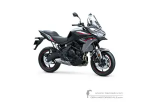 Adesivi per Kawasaki KLE650 VERSYS 2022 - Argento • Kawasaki Adesivi OEM