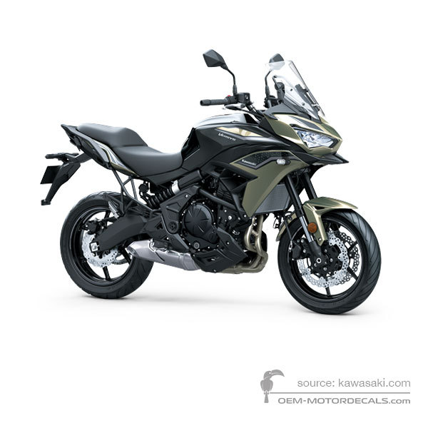 Decals for Kawasaki KLE650 VERSYS 2023 - Black • Kawasaki OEM Decals