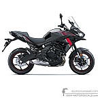 Kawasaki KLE650 VERSYS 2024 - Gris Rojo