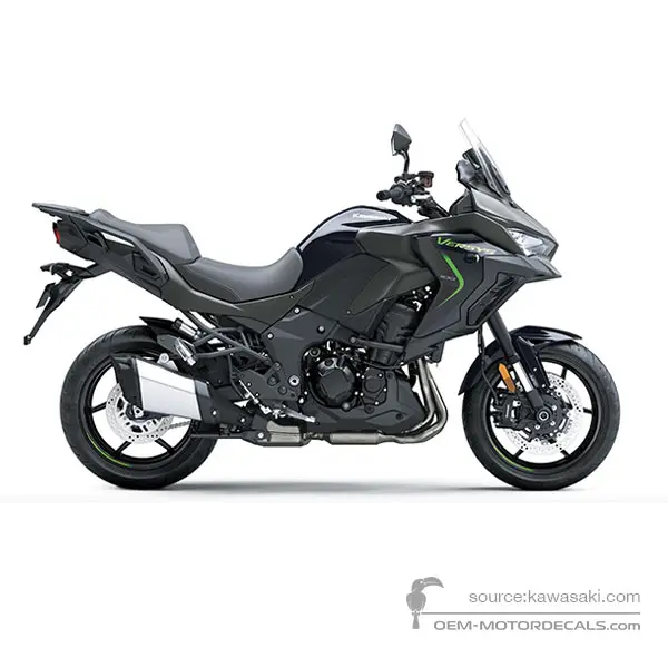 Kawasaki VERSYS 1100 2025 - Zwart - Metallic Matte Graphenesteel Gray / Metallic Diablo Black