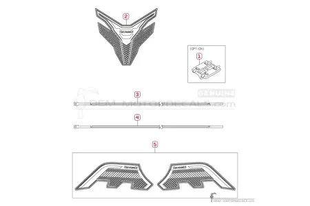 Autocollants optionnels