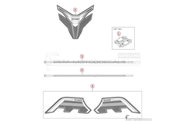 Autocollants optionnels
