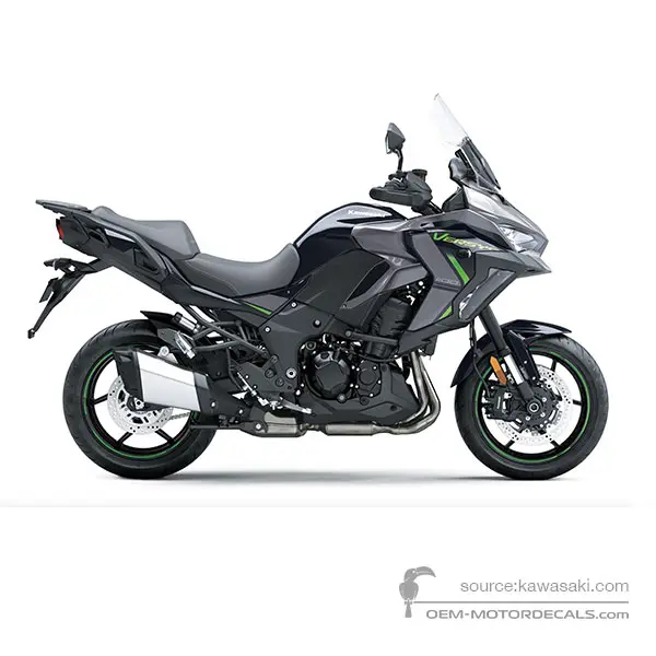 Kawasaki VERSYS 1100S 2025 - Zwart - Metallic Graphite Gray / Metallic Diablo Black