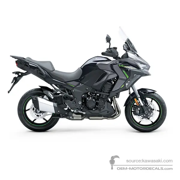Kawasaki VERSYS 1100SE 2025 - Zwart - Metallic Graphite Gray / Metallic Diablo Black