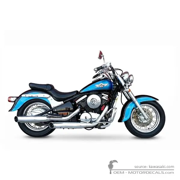 Kawasaki VN800 Classic 1996 - Ebony / Pearl Royal Blue