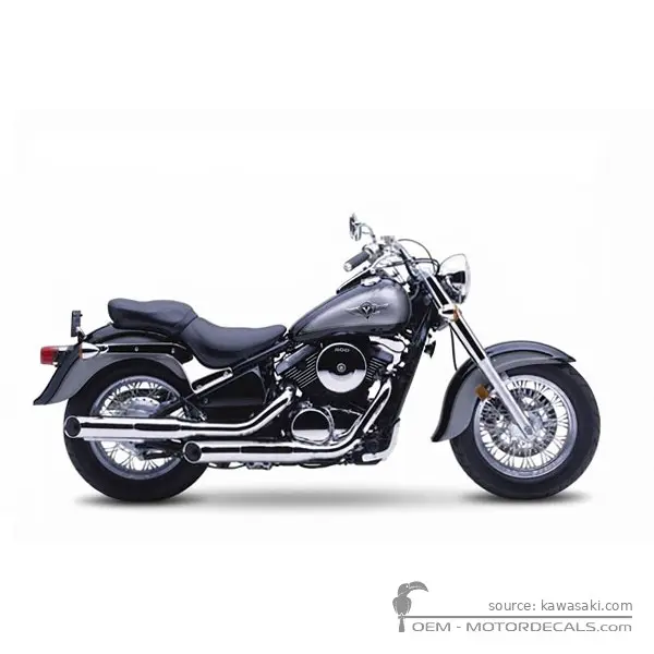 Kawasaki VN800 Classic 1999 - Ebony / Pearl Chateau Gray