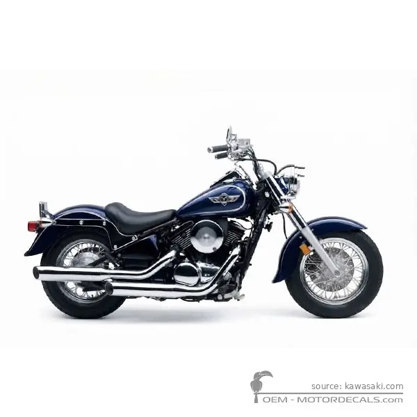 Kawasaki VN800 Classic 2000 - Ebony / Candy Lightning Blue