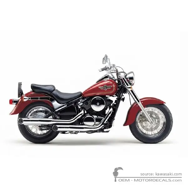 Kawasaki VN800 Classic 2001 - Candy Wine Red