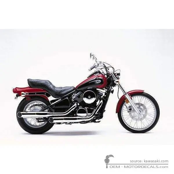 Kawasaki VN800 2001 - Metallic Dark Bronze / Candy Persimmon Red