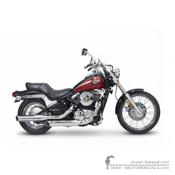 Kawasaki VN800 2002 - Ebony / Candy Cardinal Red