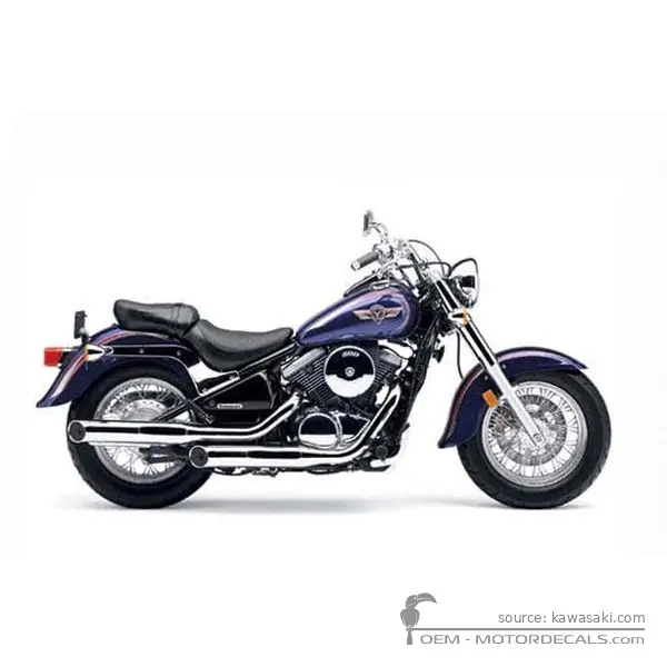 Kawasaki VN800 Classic 2002 - Metallic Violet Royal