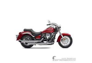 Aufkleber für Kawasaki VN900 Classic 2006 • Kawasaki OEM-Aufkleber