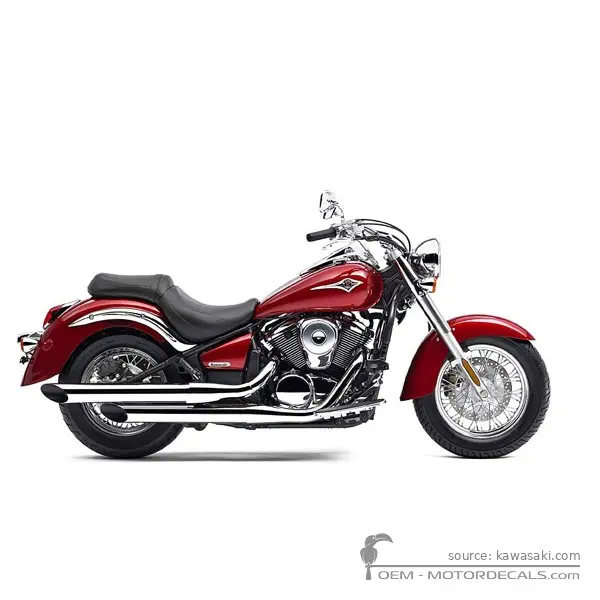 Kawasaki VN900 Classic 2006 - Candy Fire Red