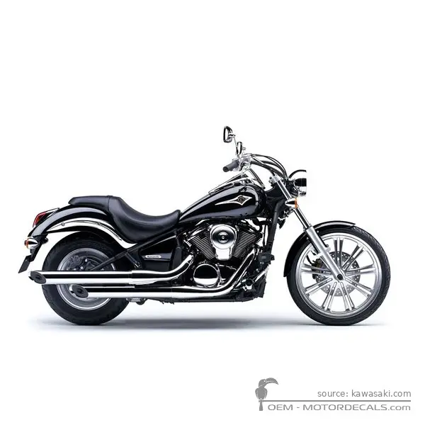 Kawasaki VN900 Custom 2008 - Metallic Diablo Black