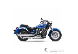 Aufkleber für Kawasaki VN900 Classic 2008 • Kawasaki OEM-Aufkleber