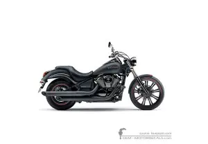Stickers voor Kawasaki VN900 Custom 2011 • Kawasaki OEM Stickers