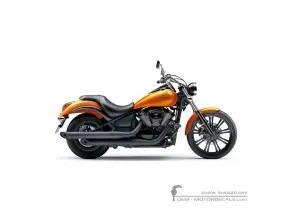 Aufkleber für Kawasaki VN900 Custom 2012 • Kawasaki OEM-Aufkleber