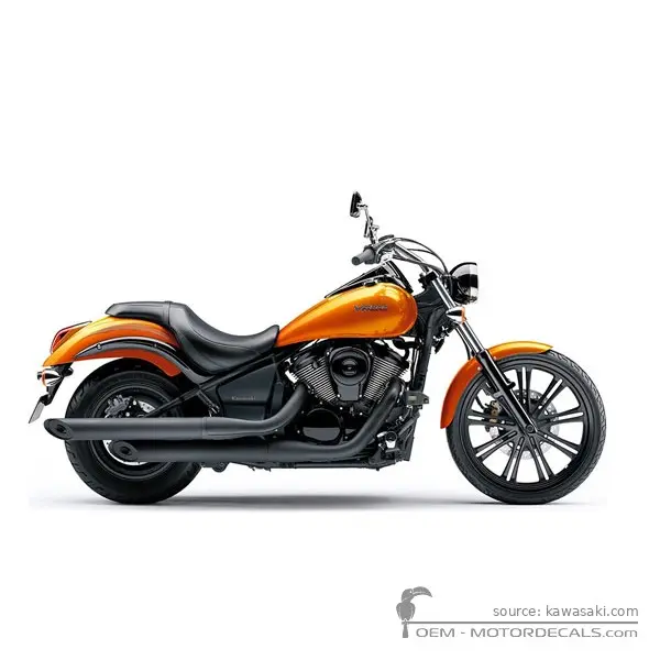 Kawasaki VN900 Custom 2012 - Candy Sparkling Orange