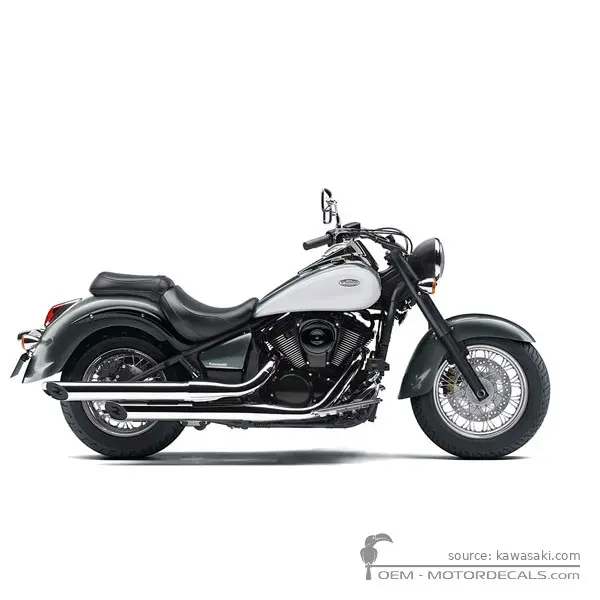 Kawasaki VN900 Classic Special Edition 2012 - Pearl Meteor Gray / Polar White