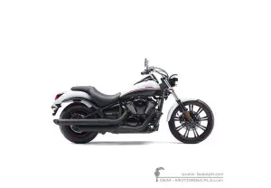 Aufkleber für Kawasaki VN900 Custom 2013 • Kawasaki OEM-Aufkleber