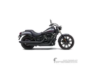 Aufkleber für Kawasaki VN900 Custom 2014 • Kawasaki OEM-Aufkleber