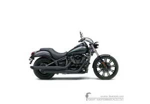 Aufkleber für Kawasaki VN900 Custom 2015 • Kawasaki OEM-Aufkleber