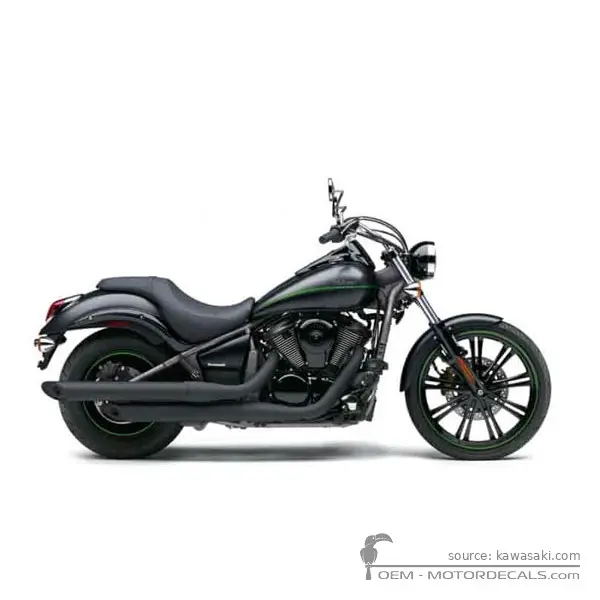 Kawasaki VN900 Custom 2015 - Ebony Gray