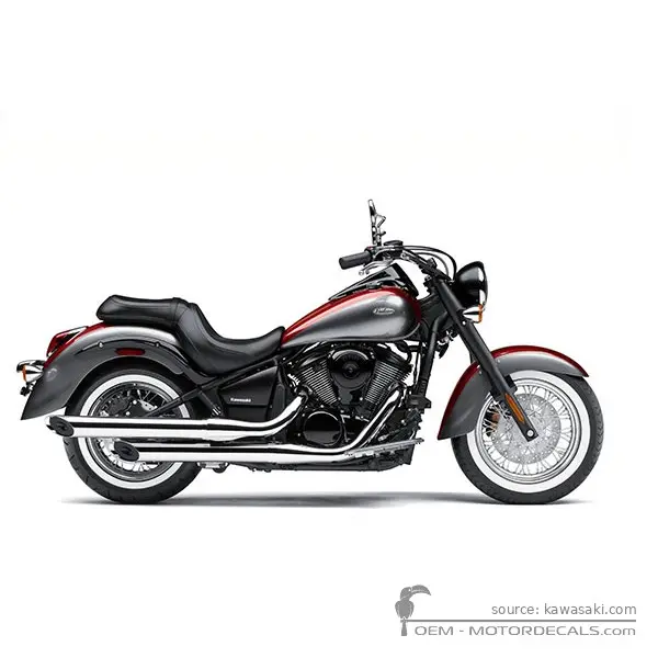 Kawasaki VN900 Classic Special Edition 2016 - Metallic Imperial Red / Metallic Graphite Gray