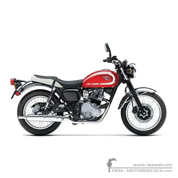 Kawasaki W230 2026 - Candy Persimmon Red