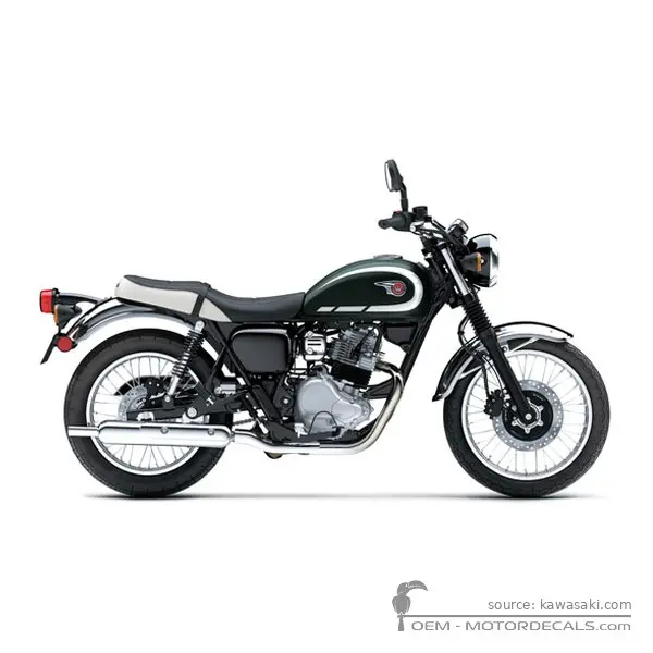 Kawasaki W230 2026 - Metallic Matte Dark Green