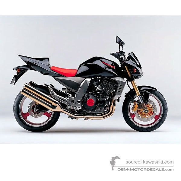 Naklejki do Kawasaki Z1000 2003 - Czarny • Kawasaki Naklejki OEM