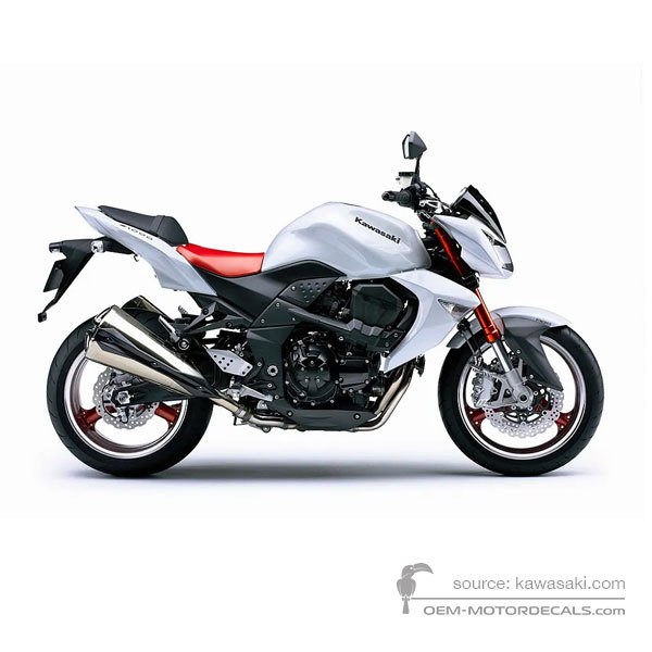 Decals for Kawasaki Z1000 2008 - White • Kawasaki OEM Decals