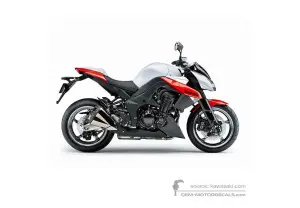 Adesivi per Kawasaki Z1000 2010 - Bianco • Kawasaki Adesivi OEM