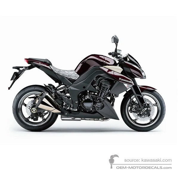 Adesivi per Kawasaki Z1000 2010 - Marrone • Kawasaki Adesivi OEM