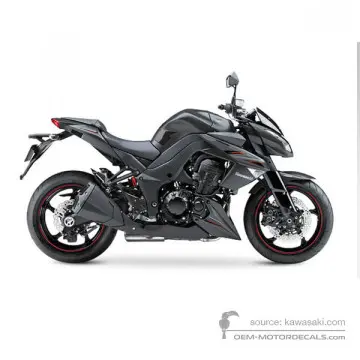 Kawasaki Z1000 2012 - Ebony - Flat Ebony