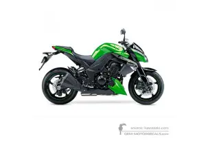 Decals for Kawasaki Z1000 2013 - Green • Kawasaki OEM Decals